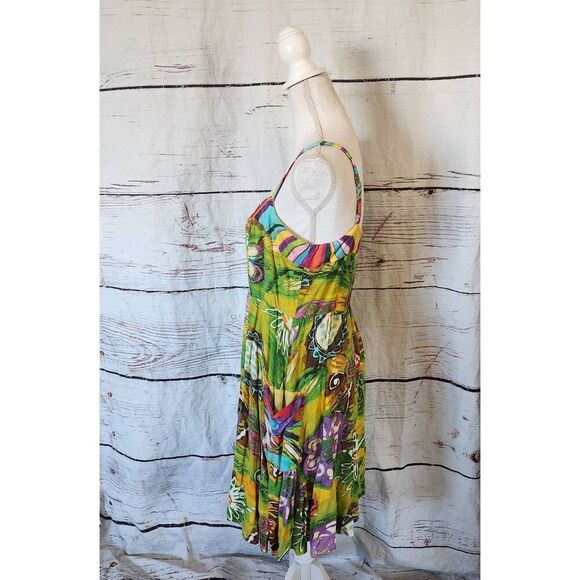 Jams World Vintage Tropical Tank Dress Size Medium - Picture 3 of 7